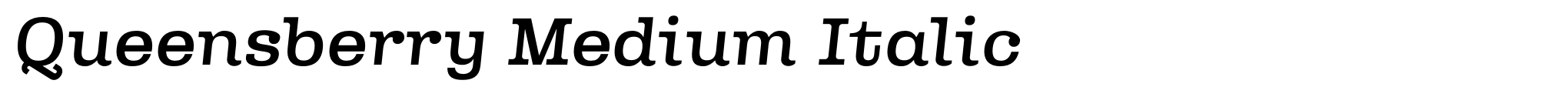 Queensberry Medium Italic image
